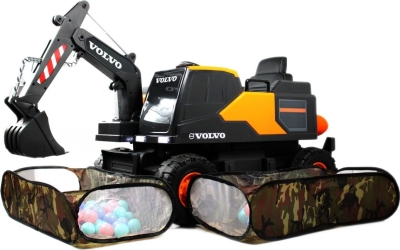 Детский электромобиль RiverToys трактор Volvo (Y444YY) оранжевый