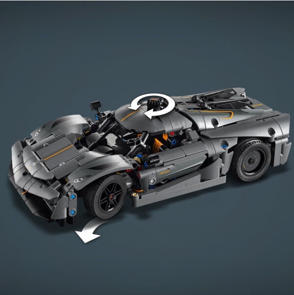 (EU) Конструктор-автомобиль LEGO Technic Koenigsegg Jesko Абсолютный серый (42173)