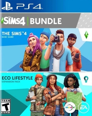 Игра The Sims 4 Bundle + Eco Lifestyle (PS4, русская версия) Б/У