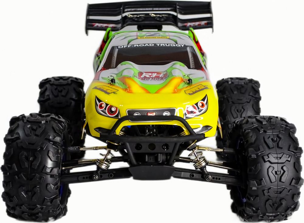 Радиоуправляемая трагги Remo Hobby EVO-R Brushless (зеленая) 4WD 2.4G 1/8 RTR (E666-003)