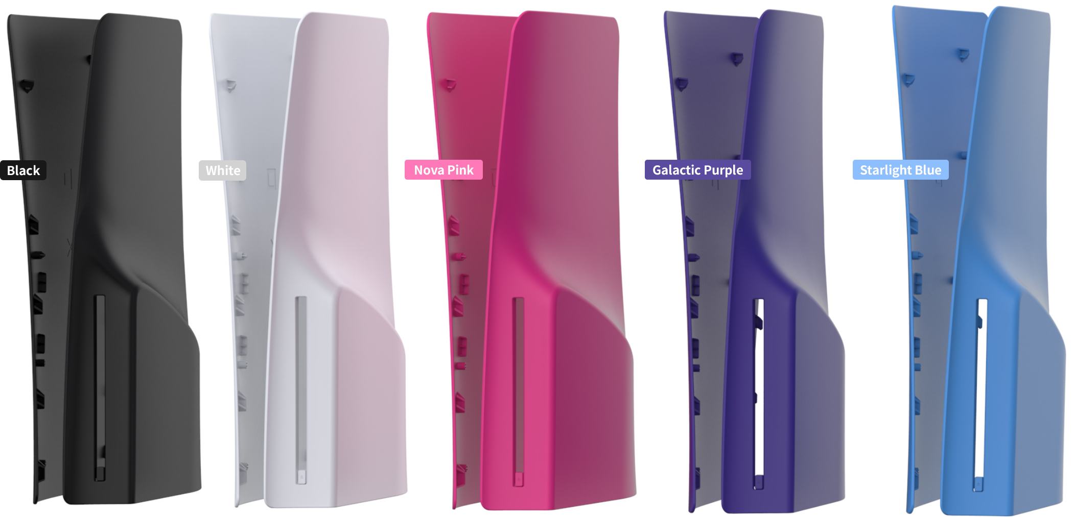 Боковые сменные панели для PS5 Slim (розовые) (TP5-3598)