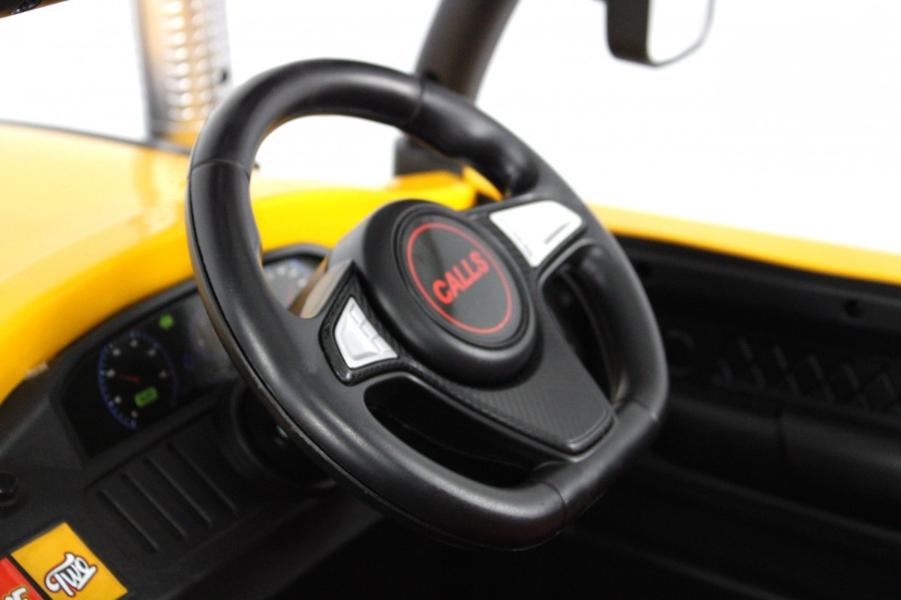 Детский электромобиль RiverToys B222CP желтый