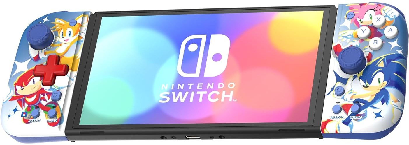 Контроллеры HORI Split Pad Compact (Sonic) для консоли Switch (NSW-465U)