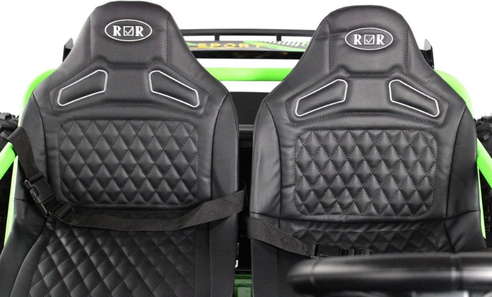 Детский электромобиль RiverToys A999AA зеленый карбон