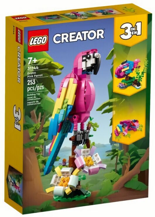 (EU) Игрушка-конструктор LEGO Creator 3 в 1 Экзотический розовый попугай (31144)