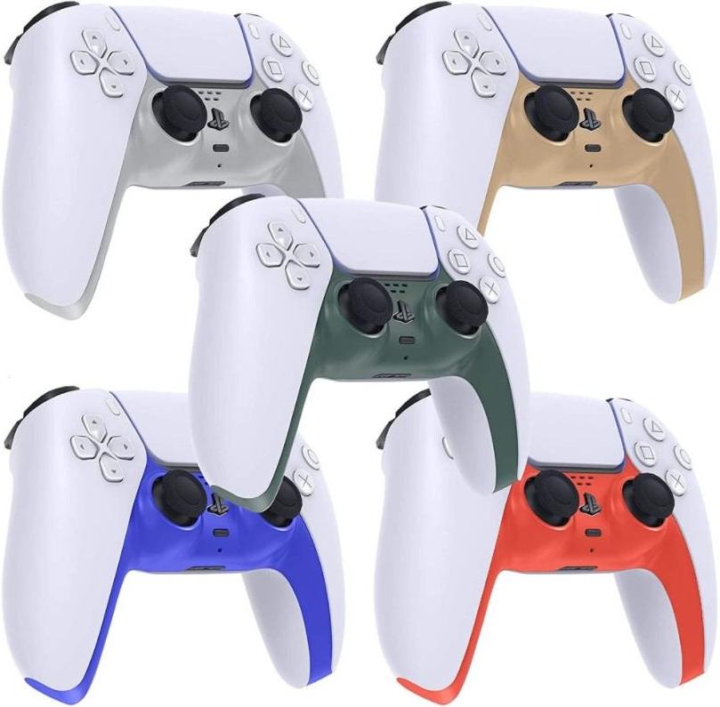 Комплект для кастомизации PS5 (черный): съёмные боковые панели + съёмная панель для DualSense + высокие накладки на стики Black Panther