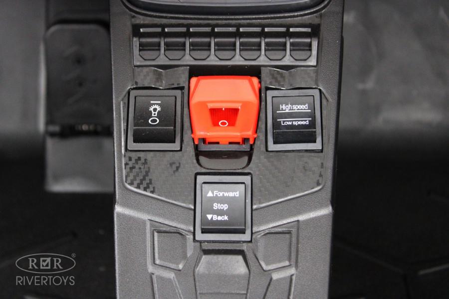 Детский электромобиль RiverToys Lamborghini Aventador SV (M777MM) желтый