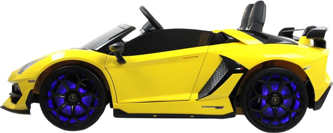 Детский электромобиль RiverToys Lamborghini Aventador SVJ (A111MP) желтый