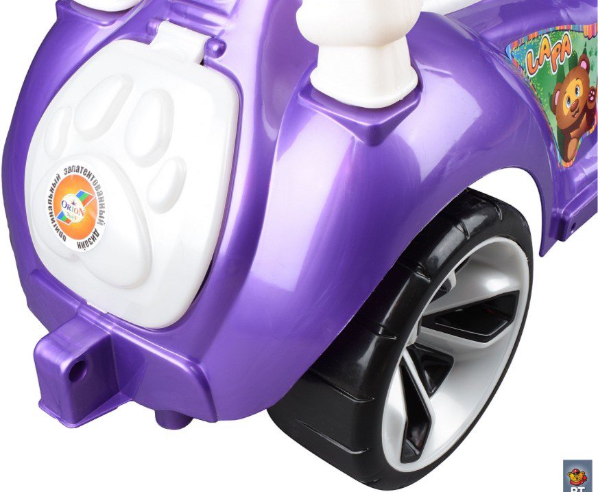 Каталка Orion Toys Мишка LAPA (фиолетовая)