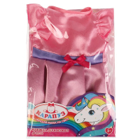 Одежда для кукол 40-42см платье розово-фиолетовое КАРАПУЗ в кор.100шт OTF-2202D-RU