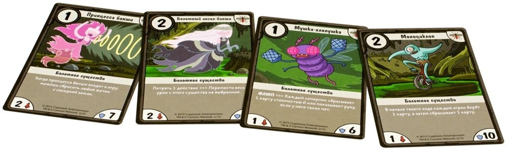 (EU) Настольная игра Hobby World Время приключений. Карточные войны. Снежный король против Марселин