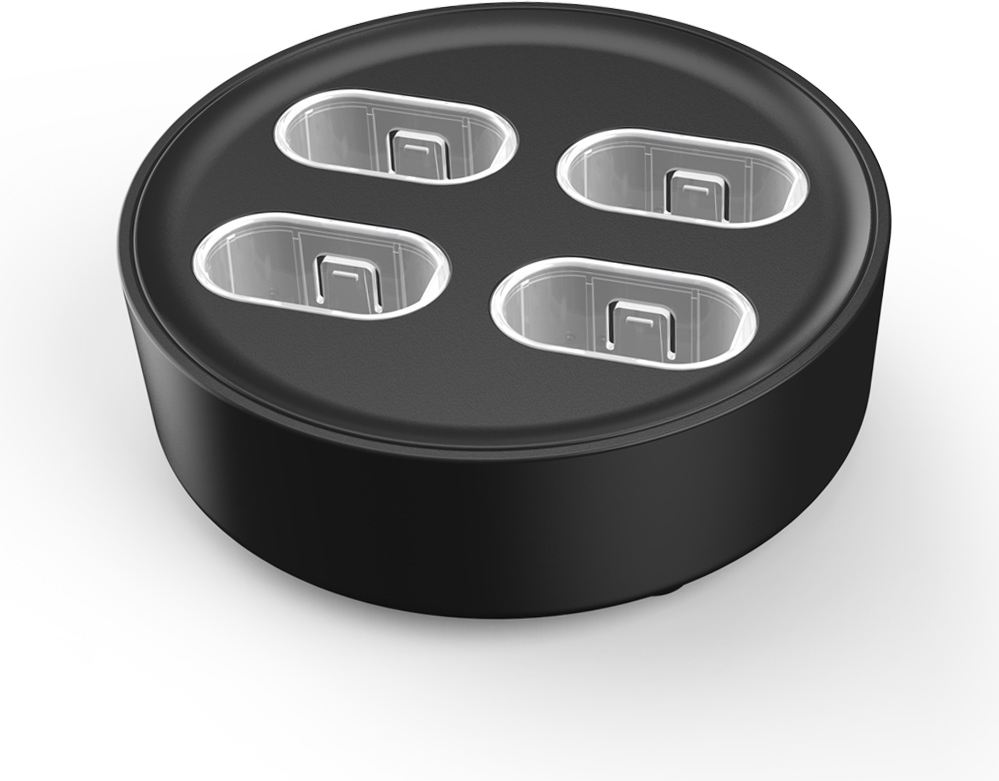 Аккумуляторные батареи (4 шт) с зарядной станицией DOBE для XBOX One/Series (черная) (TYX-0645S)