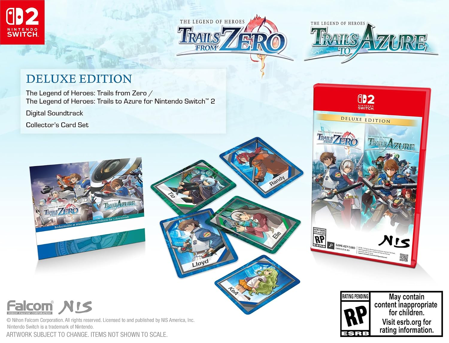 Игра The Legend of Heroes: Trails from Zero / Trails to Azure - Deluxe Ed. (Nintendo Switch 2)