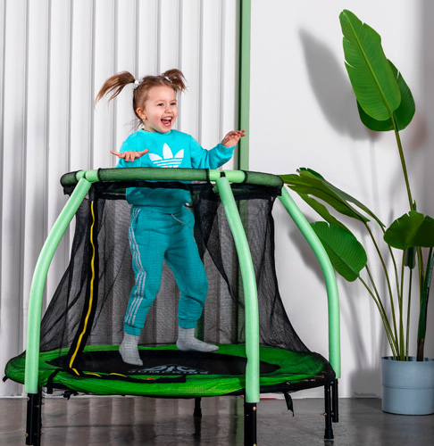 Батут DFC JUMP KIDS 48 зеленый, сетка (120cм) 48INCH-JD-LG