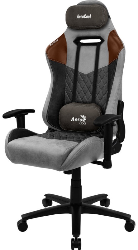 (EU) Игровое кресло Duke Alcantara Style Tan Grey, 29822189, Серое