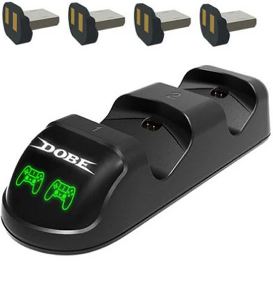 

Зарядная станция DOBE для 2-х геймпадов Sony DualShock (TP4-1877)