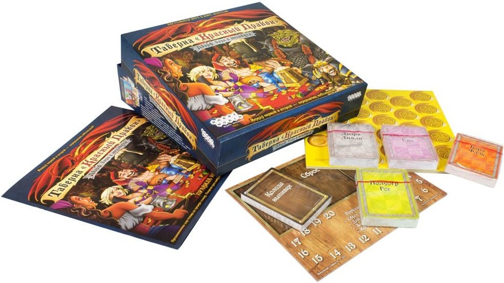 (EU) Настоьная игра Hobby World Таверна «Красный Дракон»: Дварф, бард и медовуха