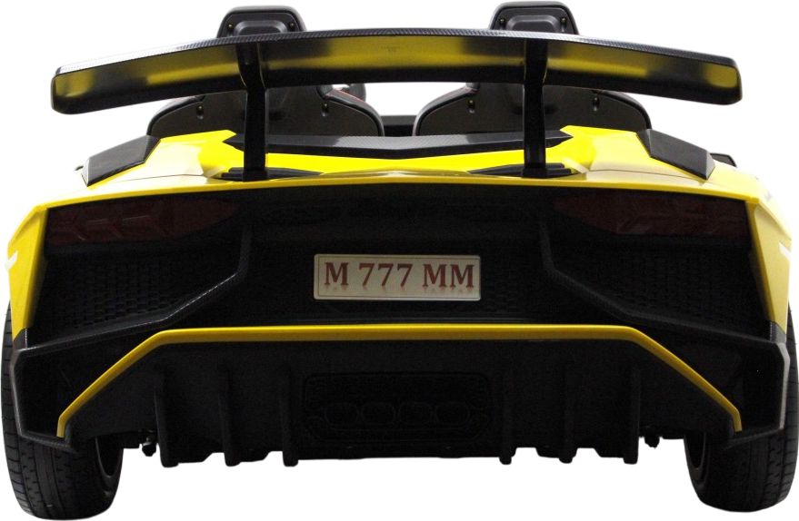 Детский электромобиль RiverToys Lamborghini Aventador SV (M777MM) желтый