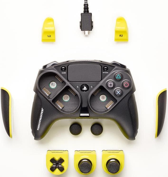 Комплект модулей Yellow Color Pack для Thrustmaster eSwap emea (чёрно-жёлтый)
