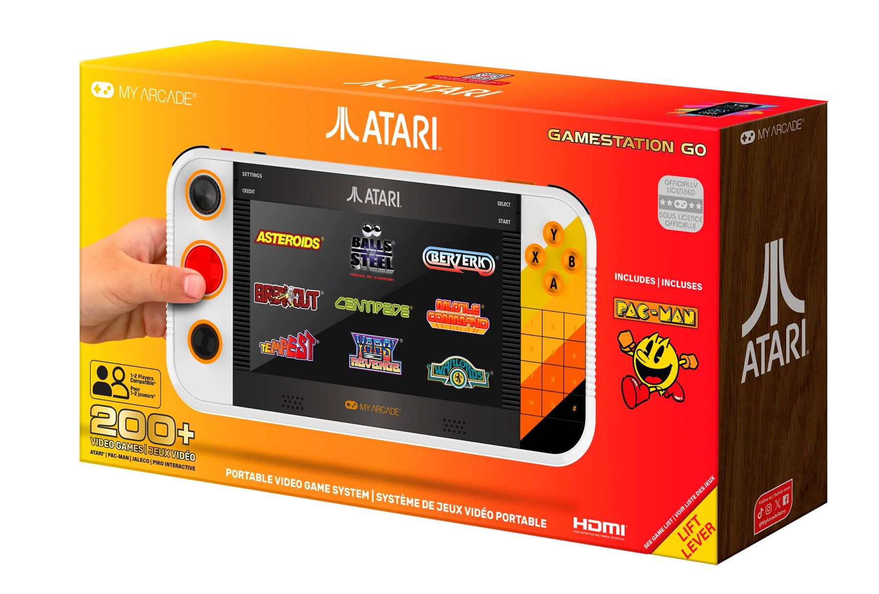 Аркадная игровая ретро приставка консоль My Arcade Atari Gamestation Go