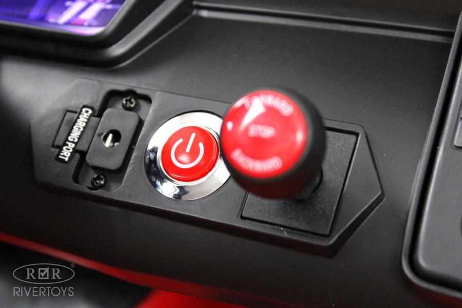 Детский электромобиль RiverToys Lamborghini Aventador SVJ (A111MP) красный