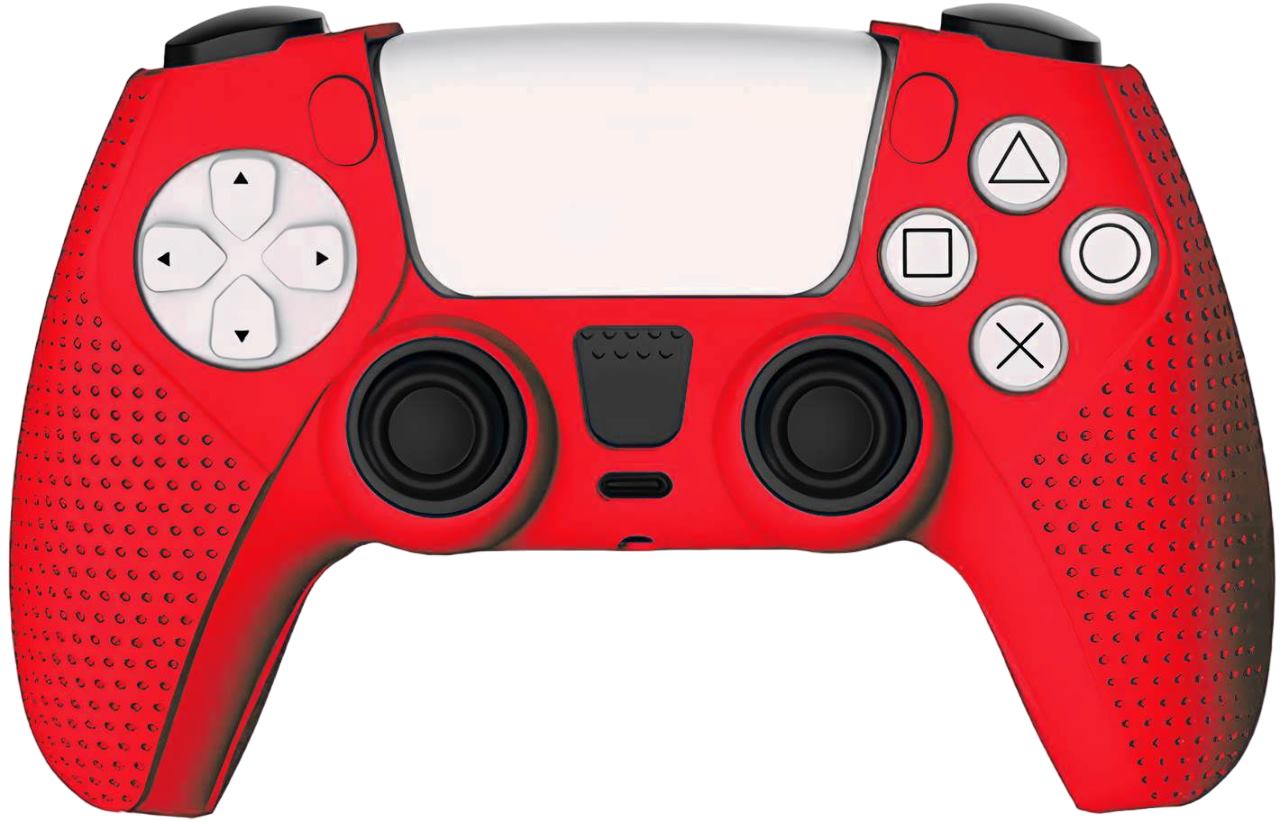 Силиконовый чехол для геймпада Sony DualSense PS5 (TP5-0541) красный