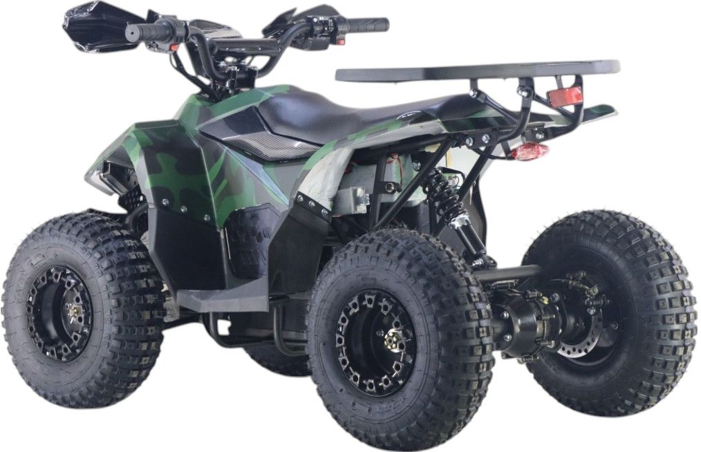 Детский электроквадроцикл RiverToys (LEON-48V-GREEN-CAMOUFLAGE) зеленый камуфляж