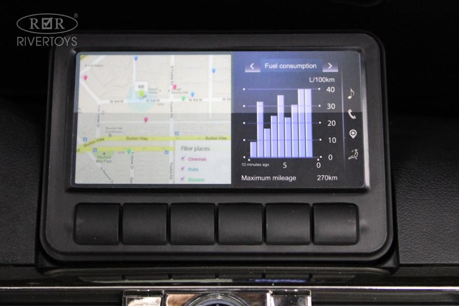 Детский электромобиль RiverToys Lexus LX570 (Y555YY) белый