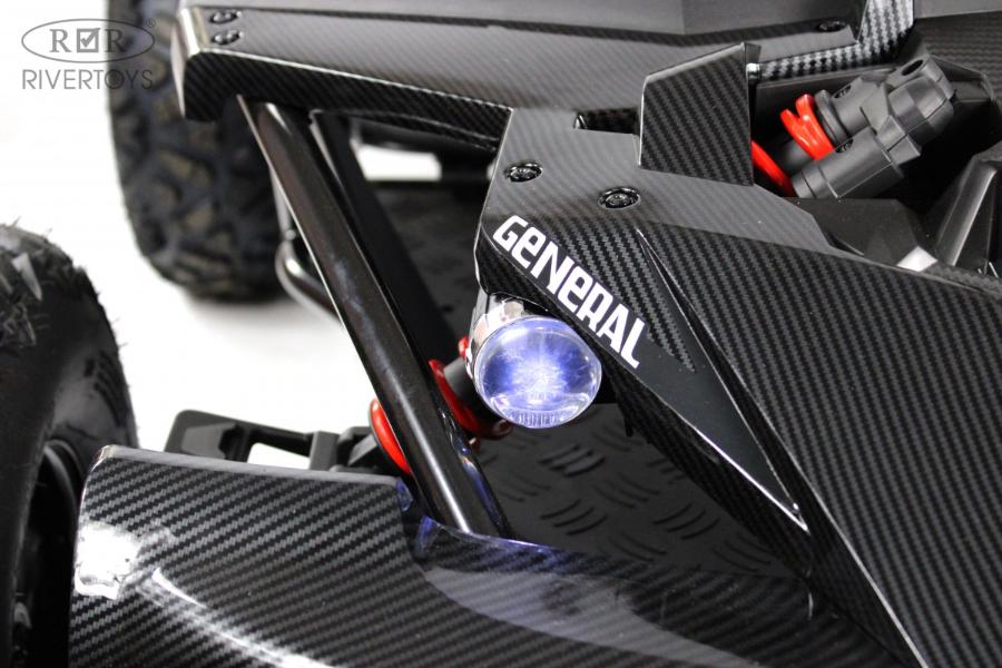 Детский электромобиль RiverToys A999AA черный карбон