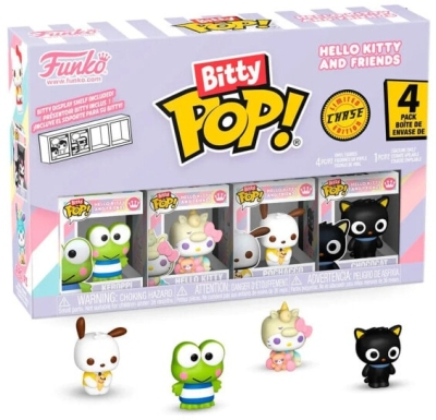 (EU) Фигурка Funko Bitty POP! Bitty Hello Kitty and Friends: Keroppi, Hello Kitty (Unicorn), Pochacco & Mystery Chase (85714)