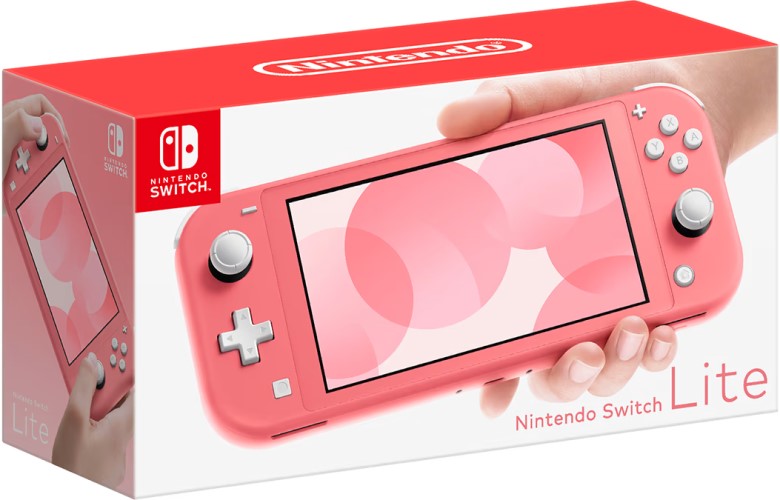 Nintendo Switch Lite 32GB Coral Pink + 2 защитных стекла + Игра Mario Kart 8 Deluxe