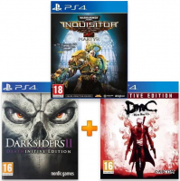 ИгроПак для PS4: Darksiders 2: Deathinitive Edition + Devil May Cry: Definitive Edition + Warhammer 40,000: Inquisitor - Martyr