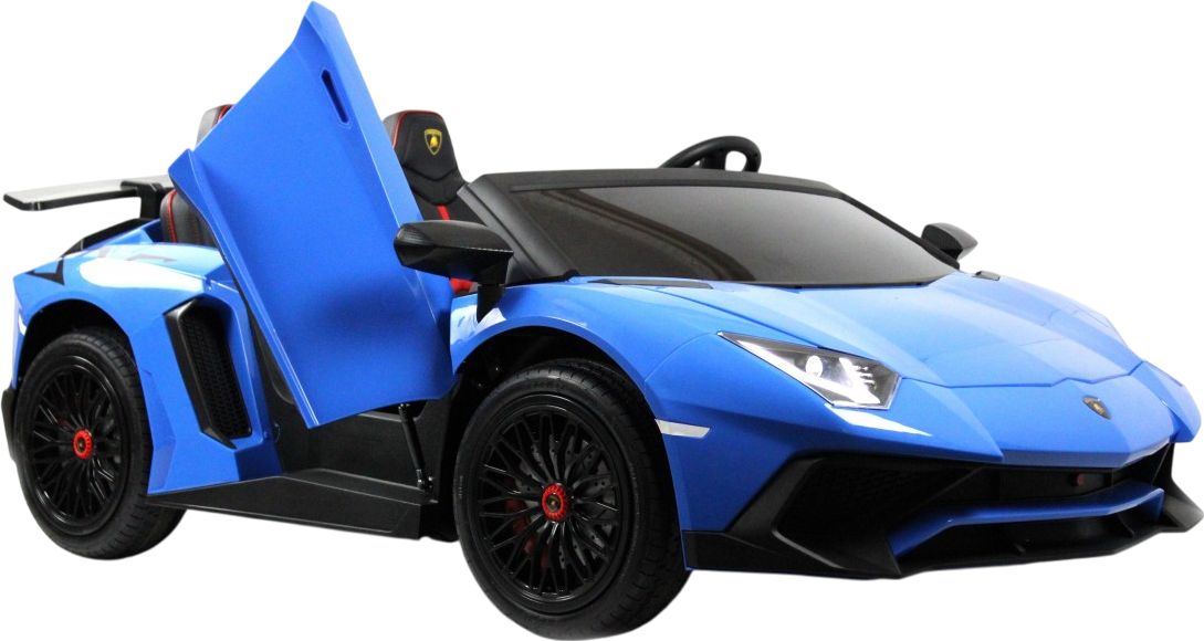 Детский электромобиль RiverToys Lamborghini Aventador SV (M777MM) синий