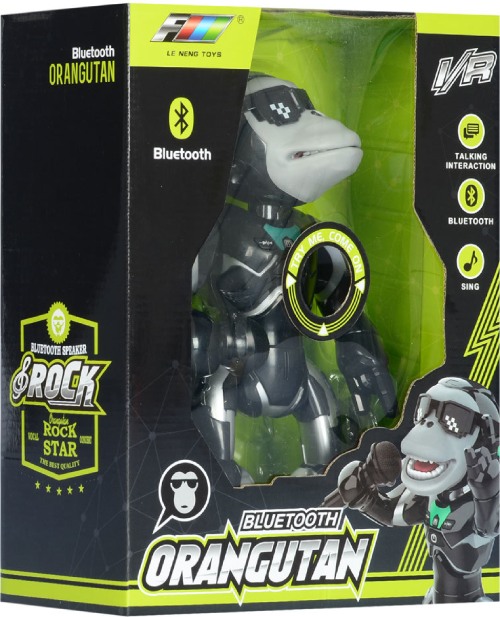 Интерактивный робот Le Neng Toys обезьяна с микрофоном (LNT-Q2)