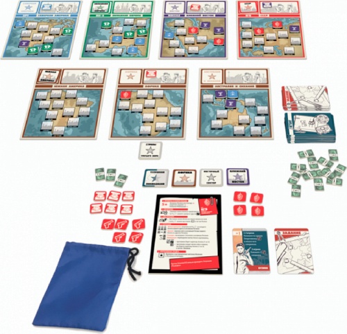 Настольная игра ZVEZDA Агенты: Щит и меч (ZV-8766)