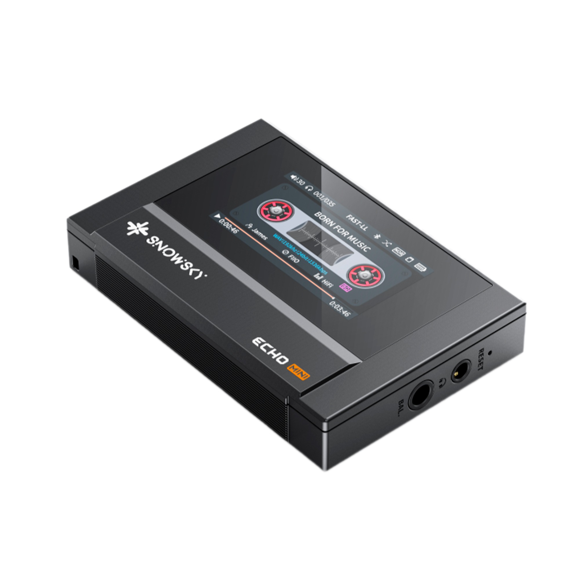 Портативный аудиоплеер FIIO SNOWSKY ECHO MINI 8Гб (F4401E), Чёрный