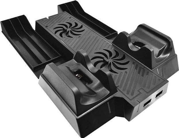 Охлаждающий стенд (подставка) MIMD для XBOX One X с зарядной станцией для 2-х геймпадов и стойкой на 6 дисков