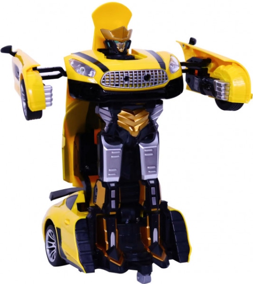 Радиоуправляемый робот JiaQi трансформер спортивная машина (JQ6612-YELLOW)