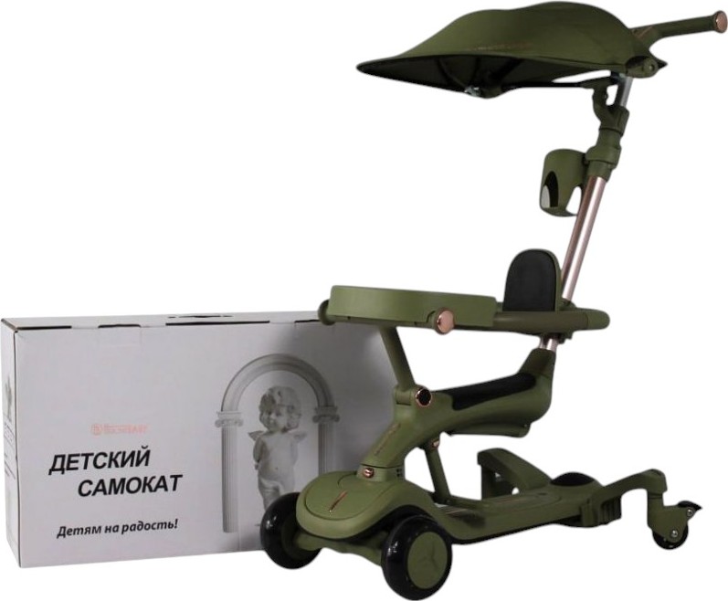 Детский cамокат-беговел RiverToys (HB-111-A) (зеленый)