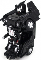 Радиоуправляемый робот MZ трансформер Land Rover Defender чёрный (2805P-B)