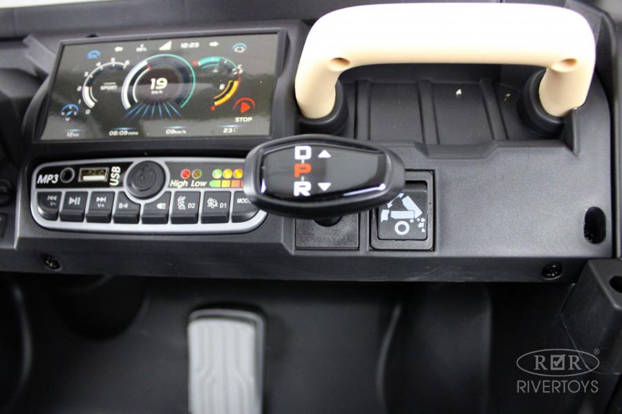 Детский электромобиль RiverToys H005HH кремовый