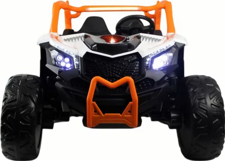 Детский электромобиль X707XX бело-оранжевый