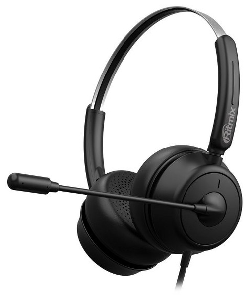 Наушники с микрофоном RITMIX RH-563USB, Чёрные