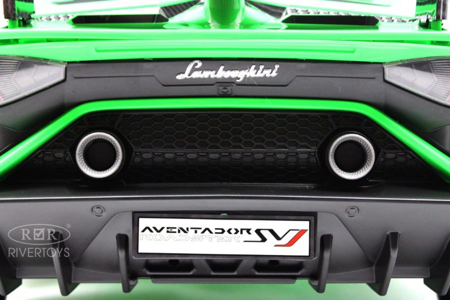 Детский электромобиль RiverToys Lamborghini Aventador SVJ (A333MP) зеленый