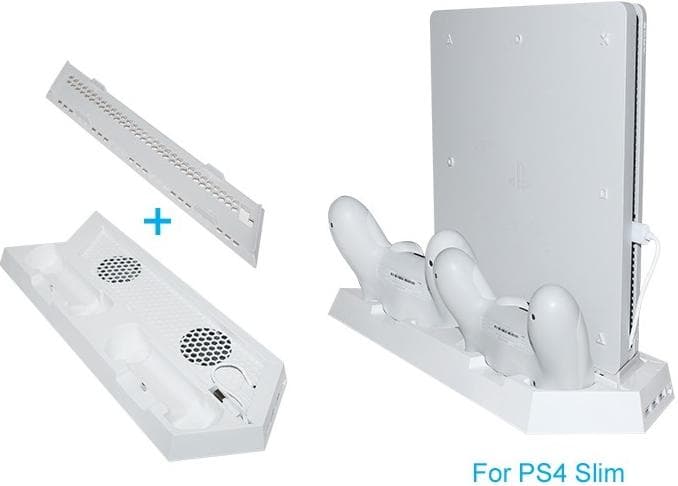 Многофункциональный стенд (подставка) (TP4-891S) для PS4 Slim (белый)