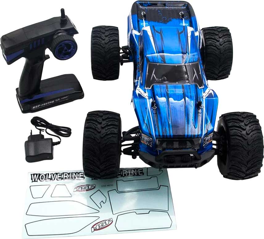Радиоуправляемая модель HSP Wolverine 4WD (1к10) cиний (94701-70194)