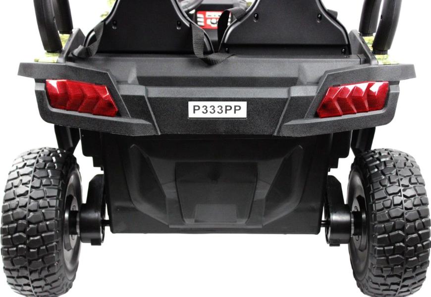 Детский электромобиль RiverToys P333PP (Buggy) зеленый камуфляж