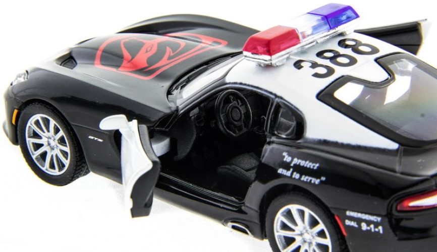 Машина Kinsmart 1:40 SRT Viper Police в асс. инерция (1/12шт.) б/к, KT5363DP