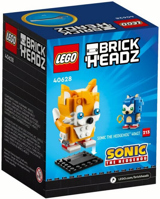 (EU) Конструктор LEGO Brick Headz Соник: Майлз «Тейлз» Прауэр (40628)