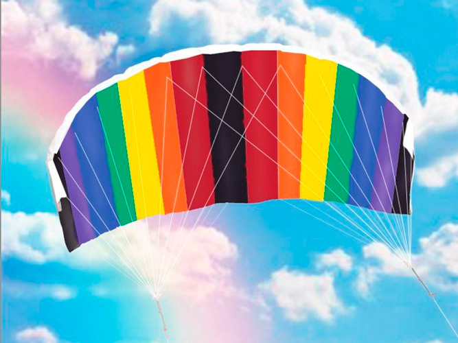 Воздушный змей HASI управляемый парашют Радуга 200 PRO (HASI-59200)